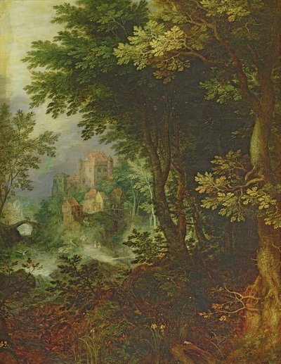 Landscape by Gillis van III Coninxloo
